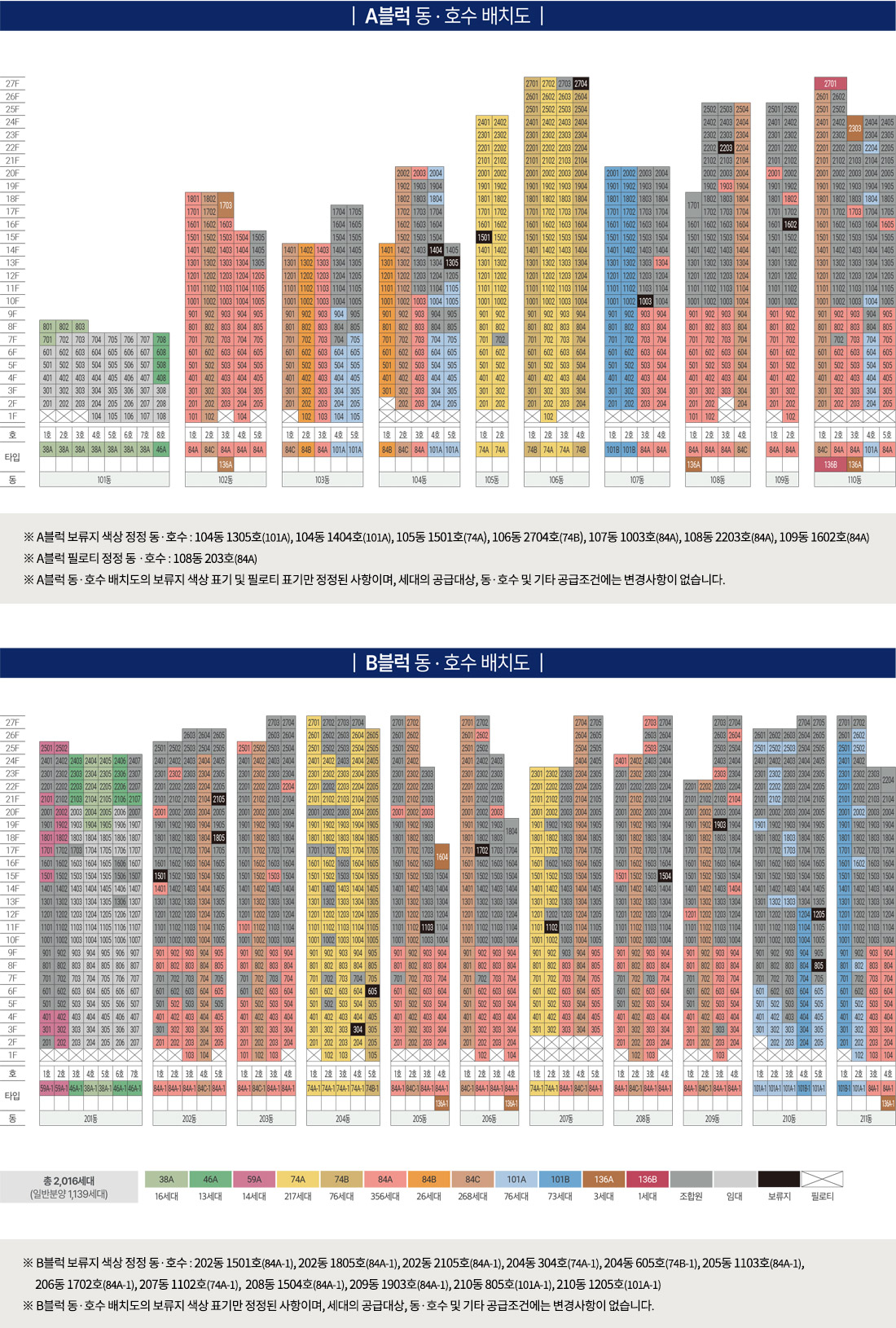 창원 한신더휴 메가센텀 동호수 배치도