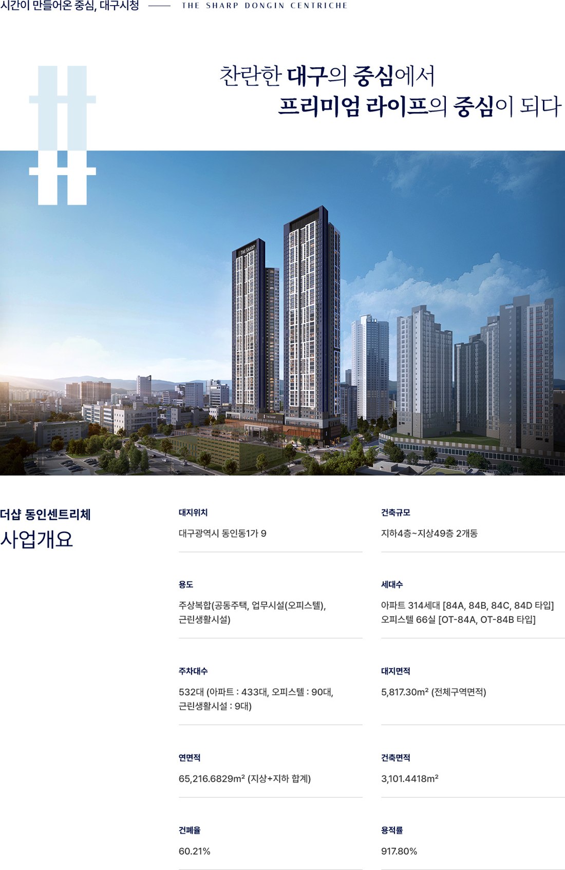 더샵 동인센트리체 사업개요