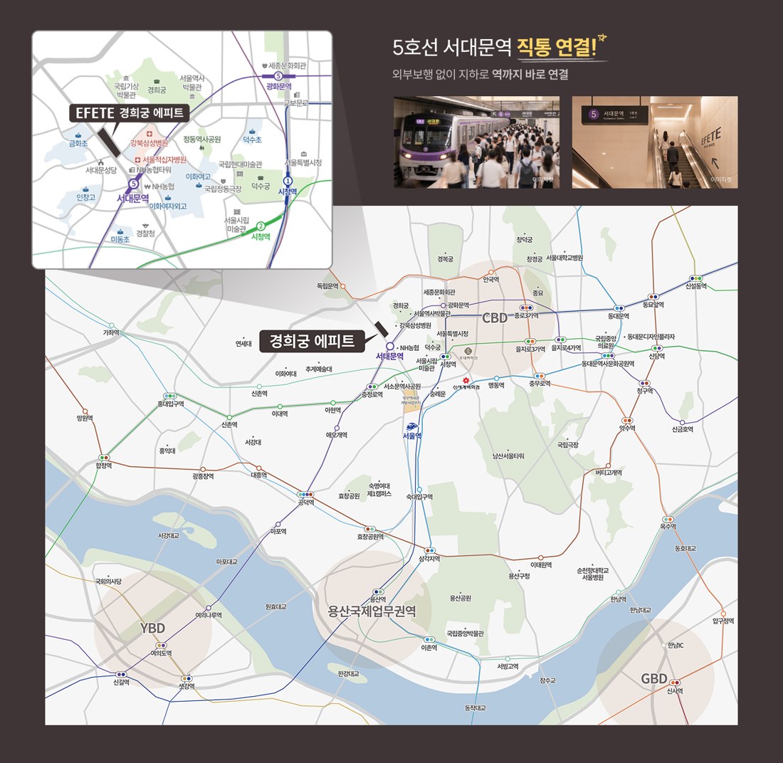 경희궁 에피트 입지환경 지도