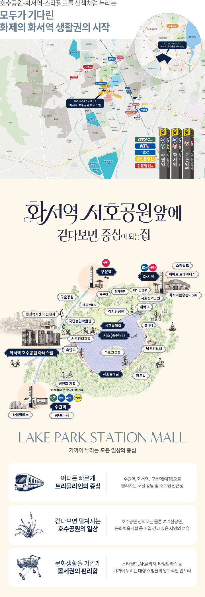 화서역 호수공원 아너스빌 위치 및 교통망 안내