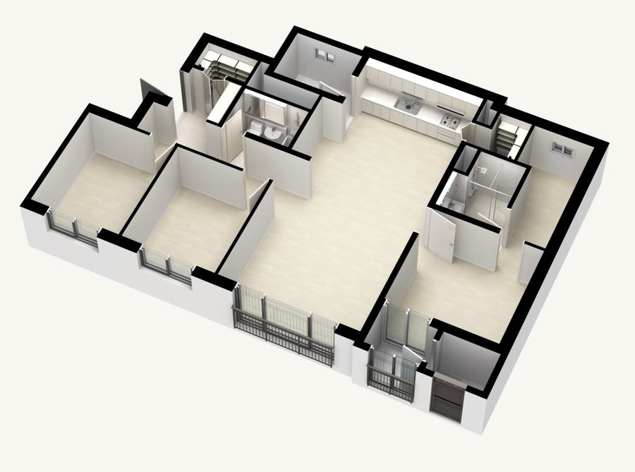 인천계양 A6블록 전용 84A 세대 3D